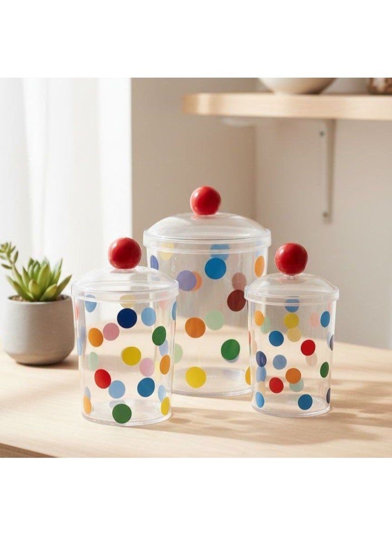 طقم بطرمانات شيك جدا 3*1 طقم كوفي منقط - Image 5